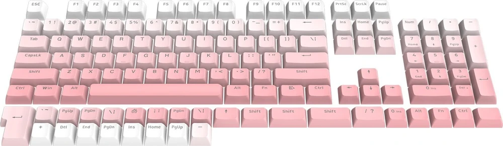 Klaviatūra Redragon Redragon A139 Ombre Rožinė