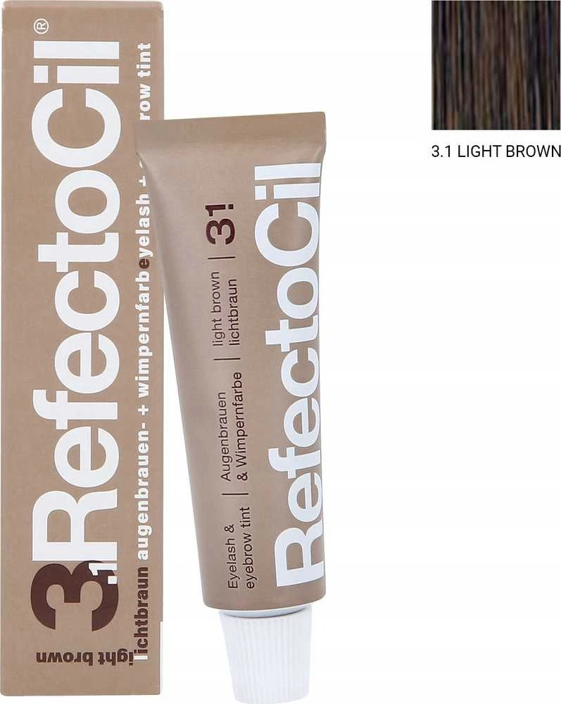Activeshop Refectocil Eyelash And Eyebrow Tint 3.1 šviesiai rudas, 15 ml