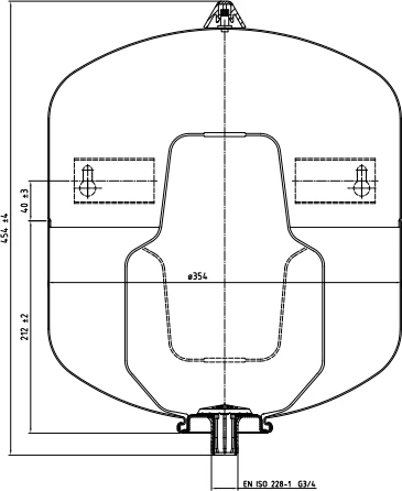 Reflex plėtimosi indas DE 33L 10bar DHW (7303913)
