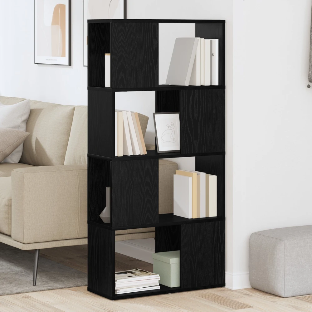 TV spintelių komplektas 60 x 24 x 125,5 cm Juoda