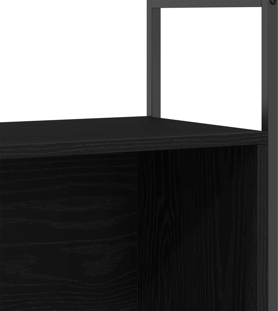 Knygų lentyna 80 x 30 x 78,5 cm Apdirbta mediena Juodas ąžuolas