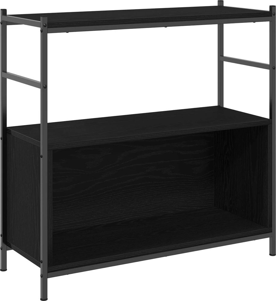 Knygų lentyna 80 x 30 x 78,5 cm Apdirbta mediena Juodas ąžuolas