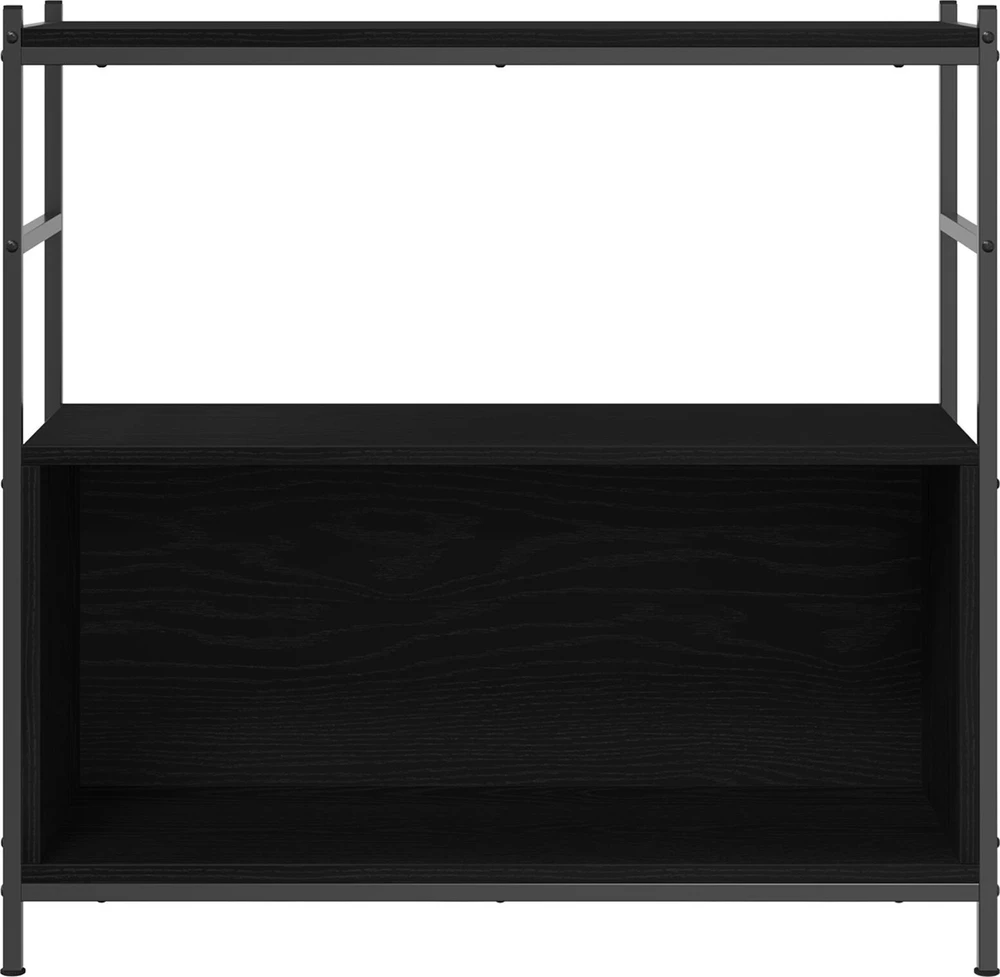 Knygų lentyna 80 x 30 x 78,5 cm Apdirbta mediena Juodas ąžuolas