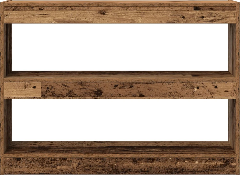 Knygų lentyna 2 lygių 100 x 30 x 72 cm Apdirbta mediena