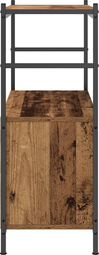 Knygų lentyna 80 x 30 x 78,5 cm Apdirbta mediena Rūkyta ąžuolas