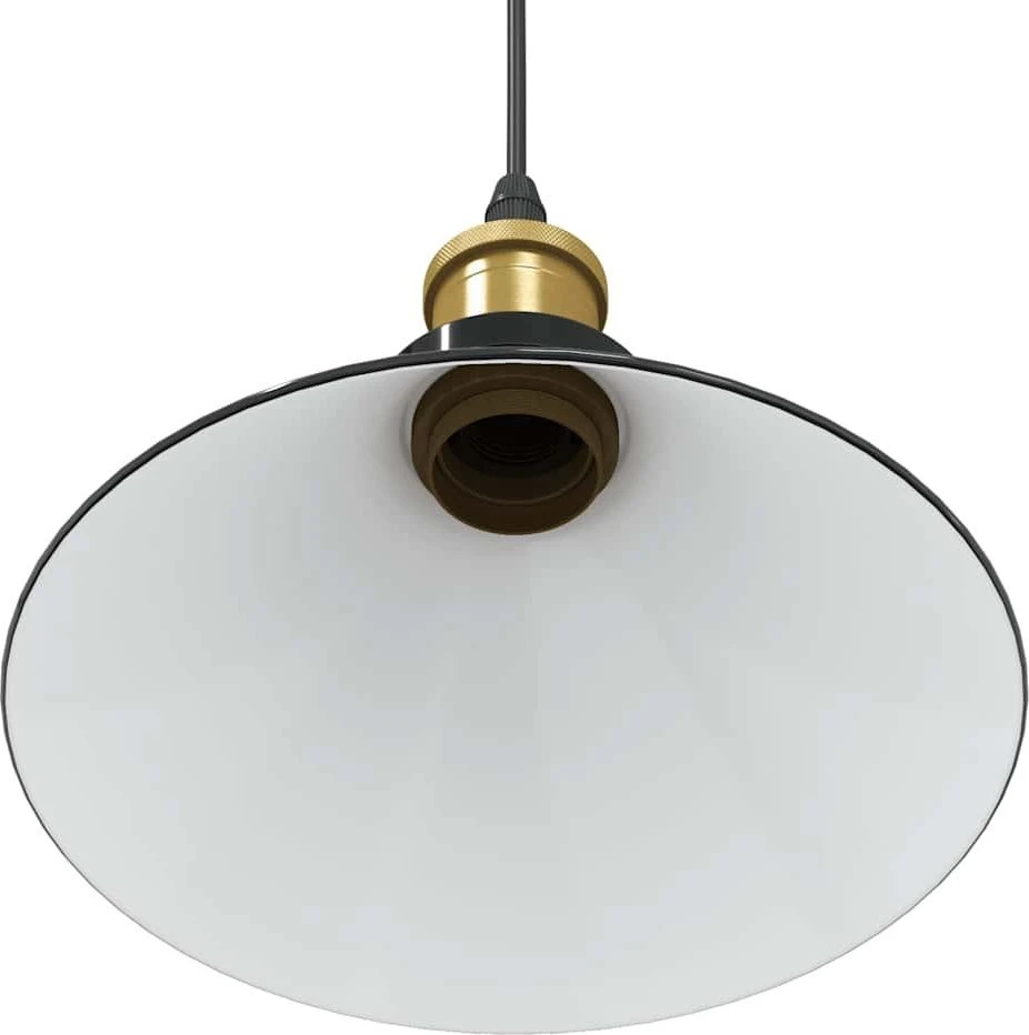 Pakabinamas šviestuvas, reguliuojamo aukščio, E27, blizgios juodos spalvos, Ø 22 cm, metalas