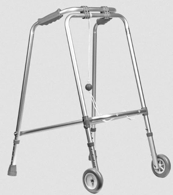 Reha Fund RF-100 Sidabrinis Aliuminio Rehabilitation Walking Frame