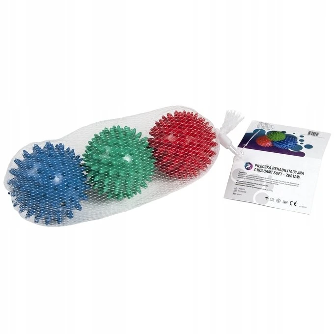 Set of Soft Spiky Rehabilitation Balls SOFT PILO-3011 REHA FUND