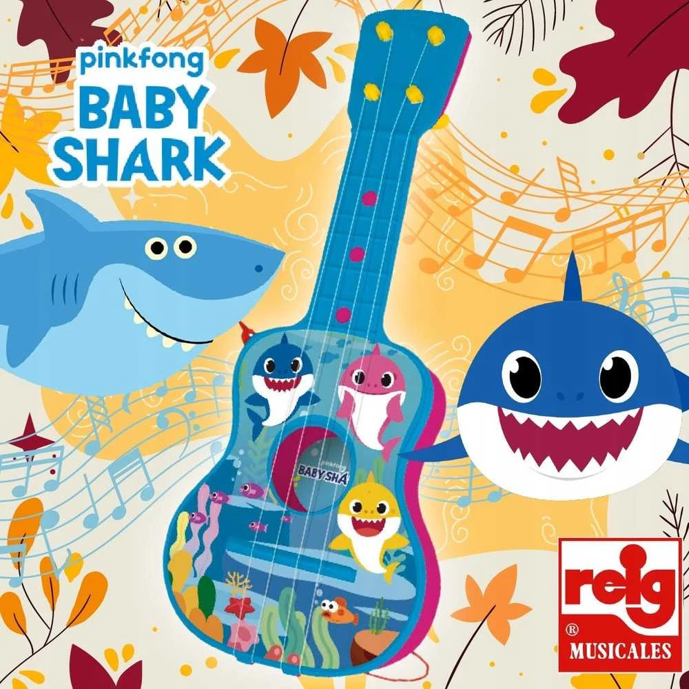 REIG vaikiška gitara „Baby Shark“ Mėlyna