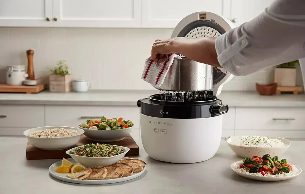 Reishunger Puodas DO GOTOWANIA RYŻU warzyw RYŻOWAR 5L 860W POWŁOKA NIEPRZYWIERAJĄCA