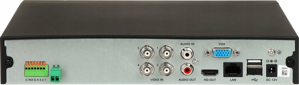 4 kanalų DVR įrašymo įrenginys AHD, HD-CVI, HD-TVI, CVBS, IP APTI-XB0401H-S35