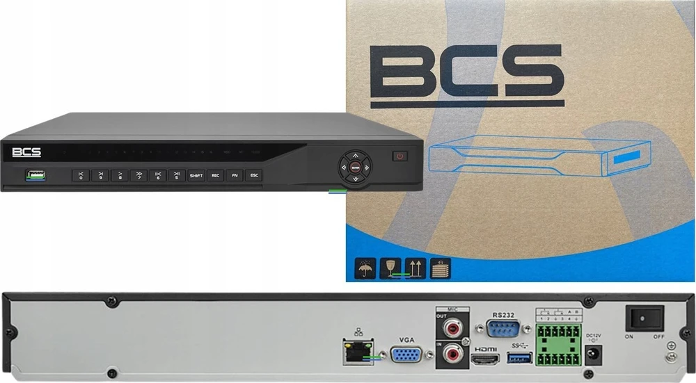 BCS Line BCS-L-NVR1602-A-4K-Ai IP vaizdo įrašymo įrenginys