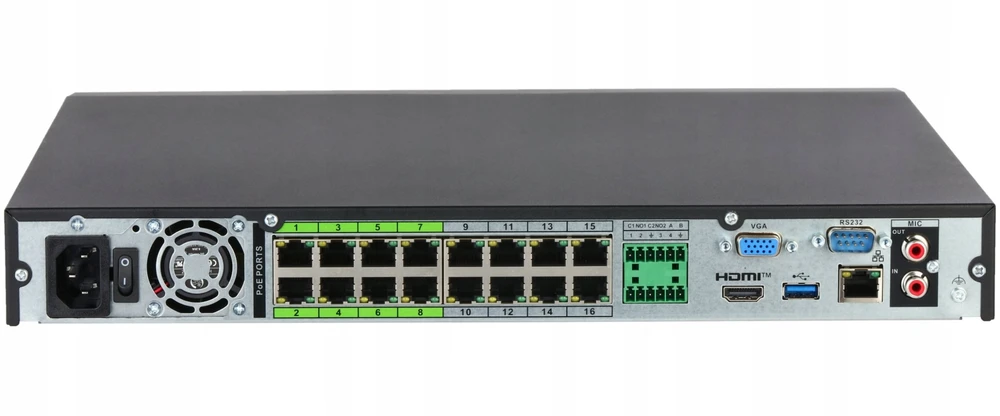 IP REGISTRATORIUS NVR5232-16P-EI2 32 KANALAI, 16 PoE WizSense DAHUA