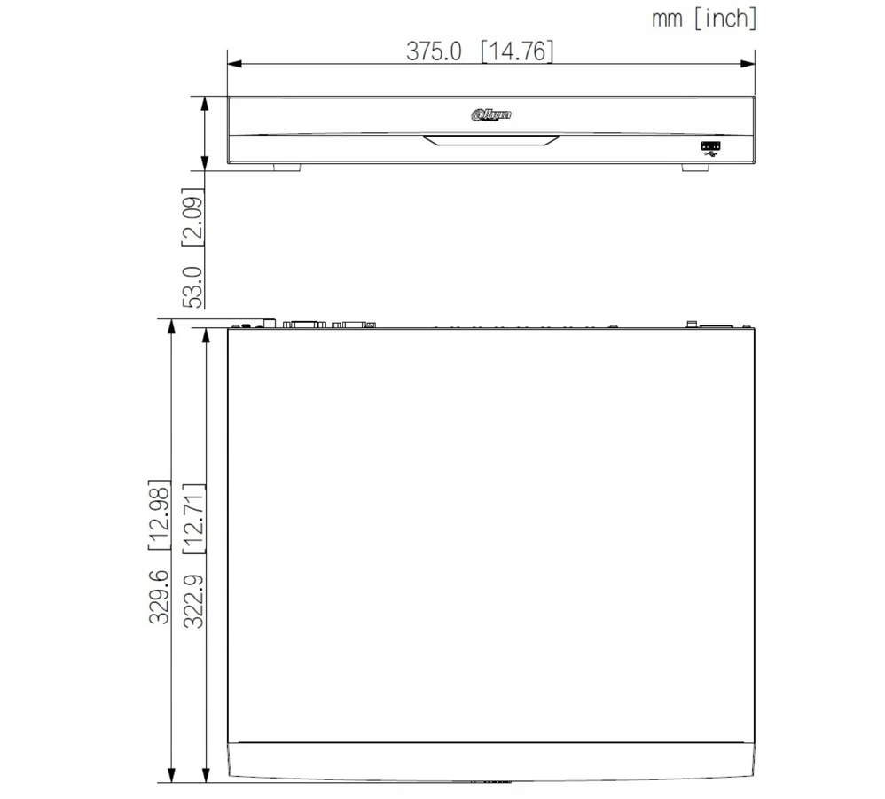 IP REGISTRATORIUS NVR5232-16P-EI2 32 KANALAI, 16 PoE WizSense DAHUA