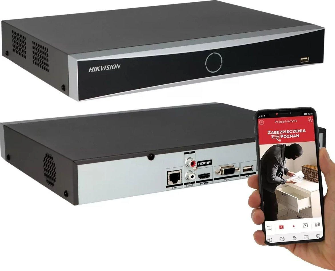 Tinklo Vaizdo Įrašymo Įrenginys - Hikvision DS-7604NXI-K1(D) 4CH 12MP 30fps AcuSense