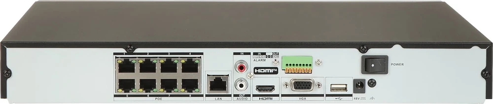 IP Vaizdo Įrašymo Įrenginys - HIKVISION DS-7608NXI-K2/8P 8 Kanalai 4K Juodas