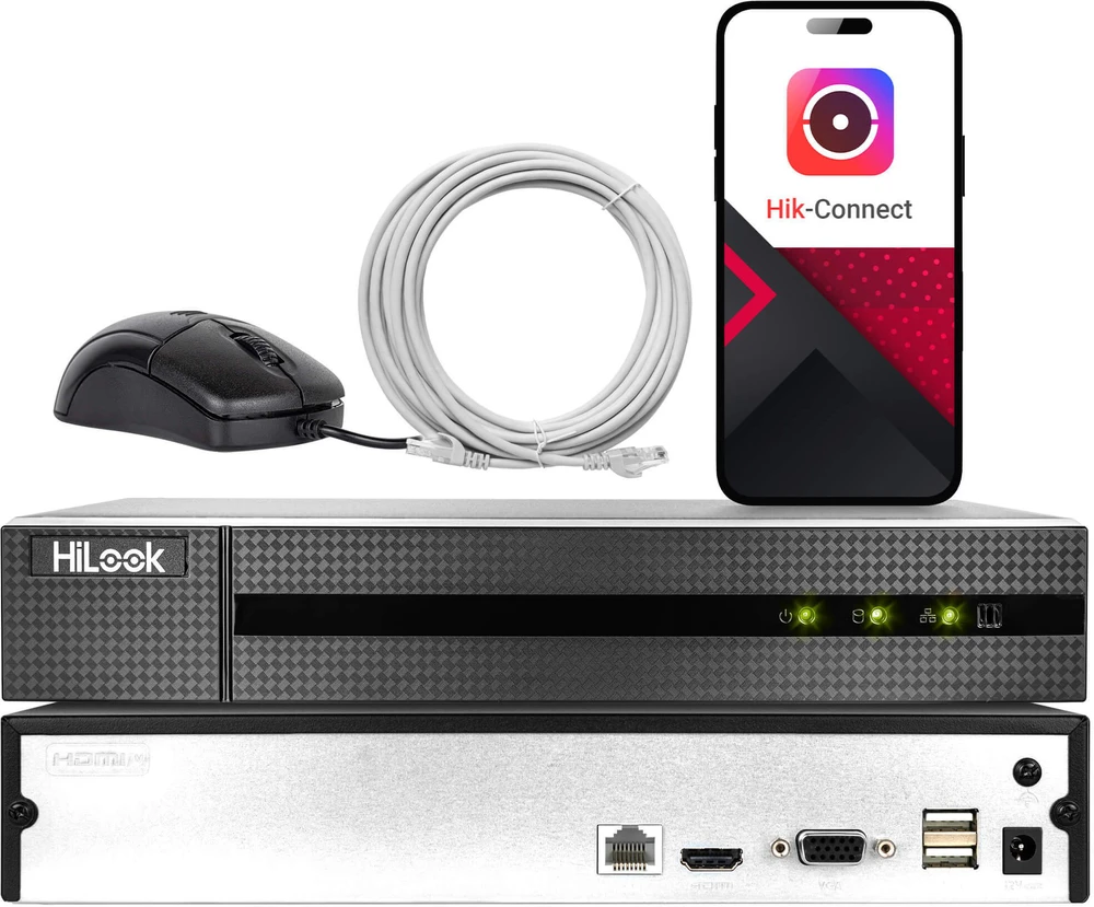 Hikvision „Carruzzo Hilook NVR-104MH-D(D)“ 4 kanalų 4MP IP įrašymo įrenginys
