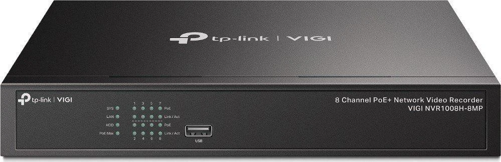TP-LINK | PoE+ tinklo vaizdo įrašymo įrenginys | VIGI NVR1008H-8MP | 1 | 8 kanalas