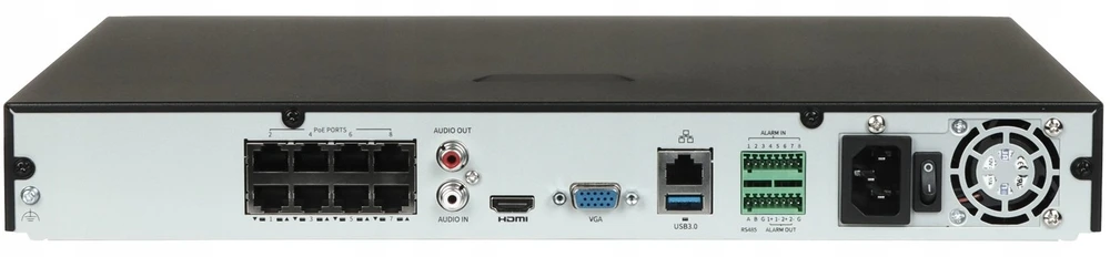 Uniview NVR302-08B-P8-IQ Tinklo registratorius 2 kietieji diskai 8 kanalų