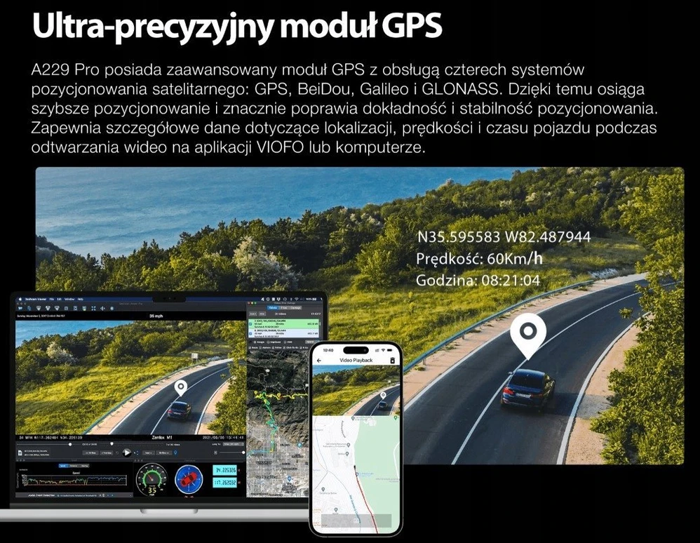VIOFO A229 Pro 3CH-G GPS - Video recorder