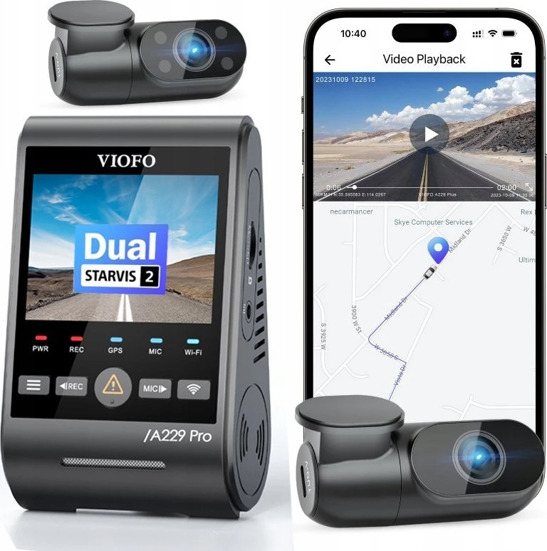 VIOFO A229 Pro 3CH-G GPS - Video recorder