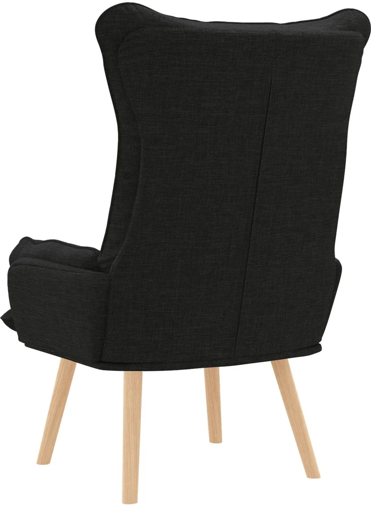 Fotelis krėslas Juoda 69 x 74 x 93 cm Audinys ir Fanera