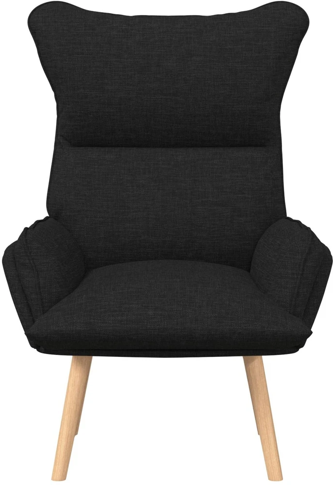 Fotelis krėslas Juoda 69 x 74 x 93 cm Audinys ir Fanera
