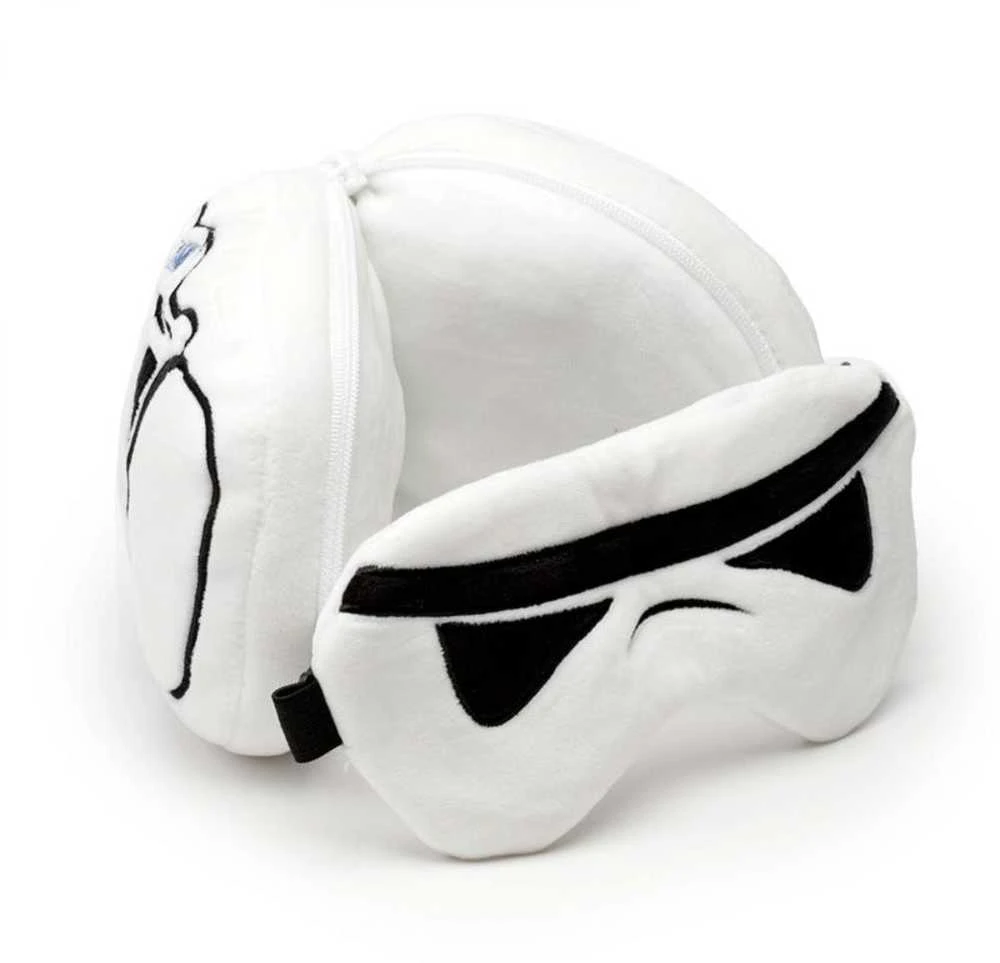 „Relaxeazzz“ „Žvaigždžių karų“ pliušinis žaislas „Stormtrooper“: pagalvė + akių kaukė