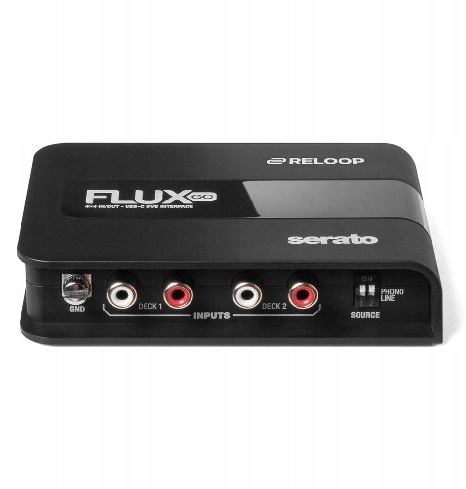„Reloop Flux Go“ – itin kompaktiška DVS sąsaja, skirta „Serato DJ Pro“