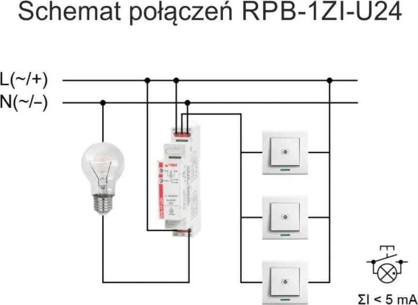 Relpol Bistabili relė 120A (20ms) 1Z 24 V AC/DC RPB-1ZI-U24 864387