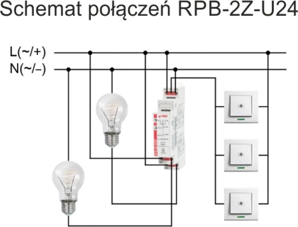 Relpol Bistabili relė 2Z 8A 24VAC/DC RPB-2Z-U24 864385
