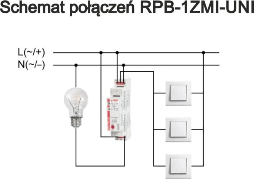 Relpol Bistabili relė su atmintimi 80A (20 ms) 1Z 16A RPB-1ZMI-UNI 864393
