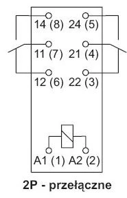 Relpol Elektromagnetinis siųstuvas RM84-2012-35-1012 2P 8A 250V IP40 600335