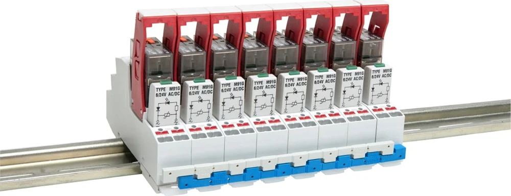 Relpol Įstumiama sąsajos relė 2P 24VAC 8A AgNi PI84P-024AC-M91G-PS-2012 864846