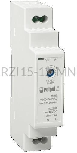 „Relpol“ gamyklinis įtempiklis 15 W, 12 V nuolatinė srovė RZI15-12-MN