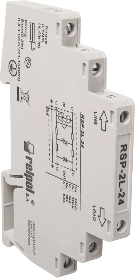 Relpol Įtampos reguliatorius 24 V nuolatinės srovės RSP-2L-24