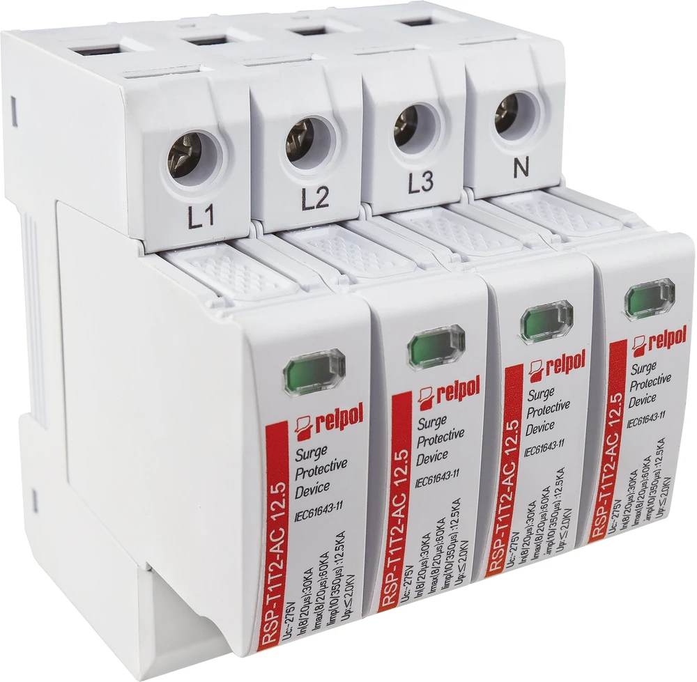 Relpol ORR.PROCESAS T1+T2,4-B,RSP-T1T2-AC 12.5/4P