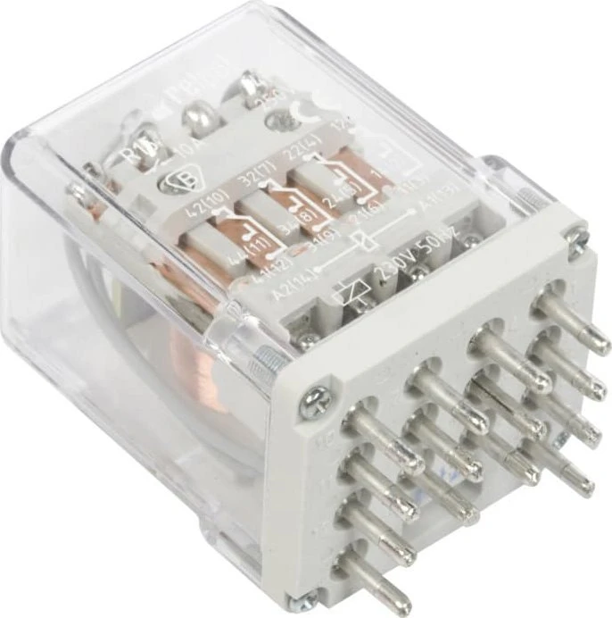Relpol Pramoninė relė 4P 10A 230V AC R15-2014-23-3230 862846