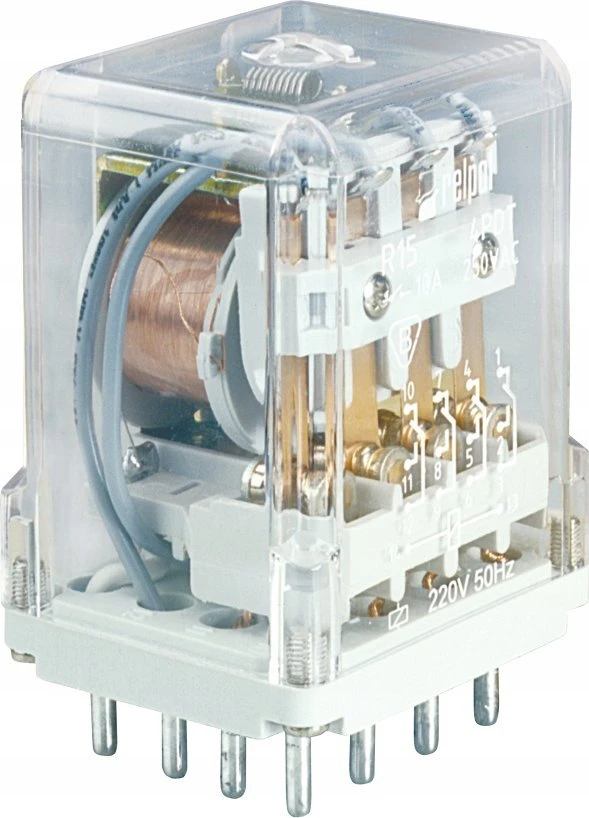 Relpol Pramoninė relė 4P AgNi 10A/ 250V AC 24VDC R15-2014-23-1024 863812