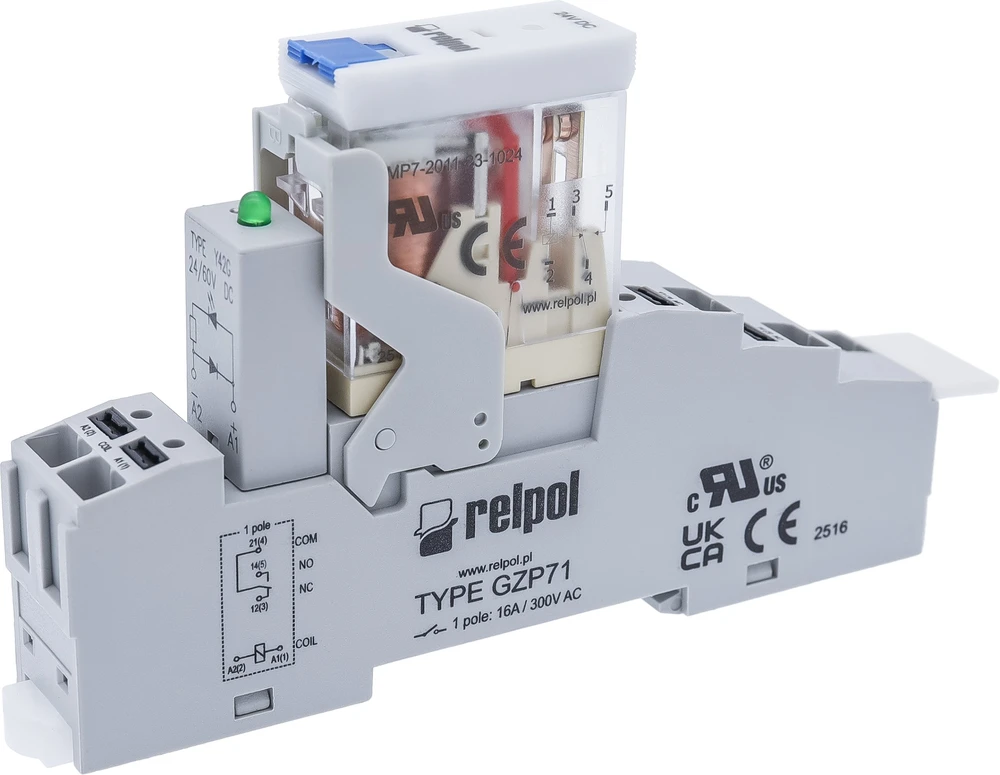Relpol RELĖS ĮTVARA 1P, 24 V DC