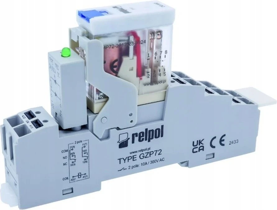 Relpol RELĖ ĮTAISAS 2P, 230 V AC