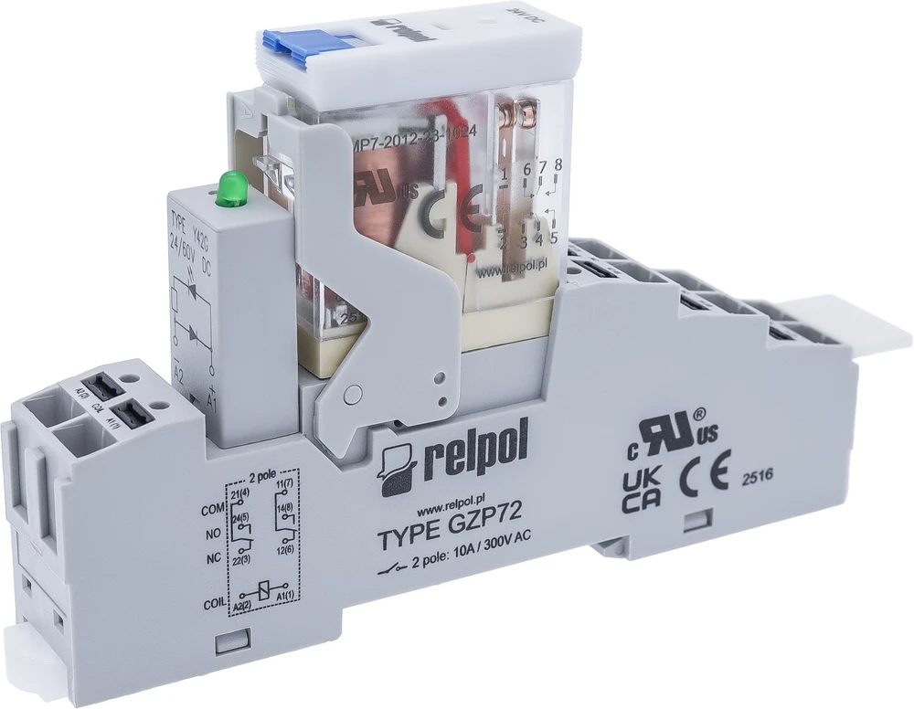 Relpol RELĖS ĮTAMPA 2P, 24 V DC