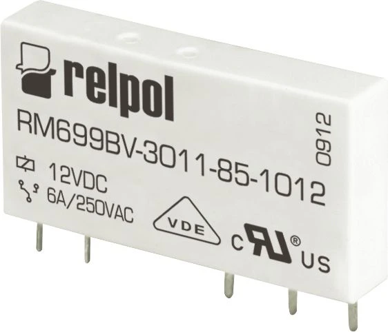 Relpol MINIATŪRINĖ RELĖ SPDT ritė 12VDC