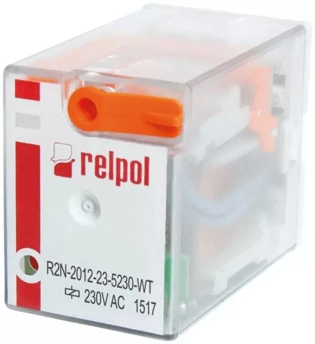 Relpol A00053 Pramoninė relė 2P 230V AC AgNi R2N-2012-23-5230-WT A00053