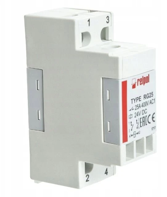 Relpol 863742 Pramoninė relė 2NO 24V AC 50Hz AgSnO2 RG25-3022-28-3024 863742