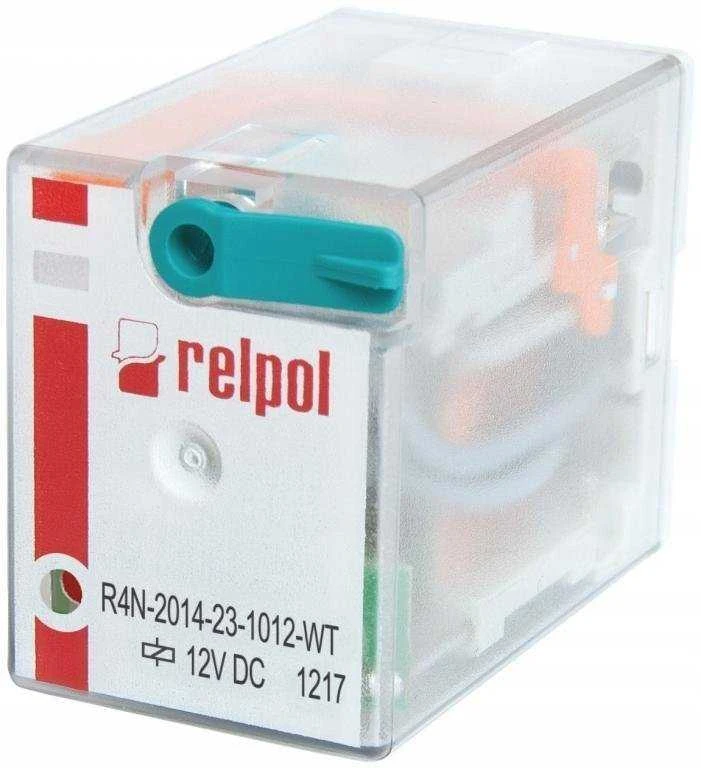 Relpol A00009 Pramoninė relė 4P 12V DC AgNi R4N-2014-23-1012-WT A00009