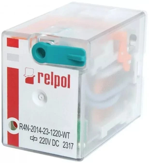 Relpol A00018 Pramoninė relė 4P 220V DC AgNi R4N-2014-23-1220-WT A00018