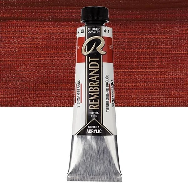 Rembrandt Acrylic Colour Tube Burnt Sienna 411 (ROY-18054112)