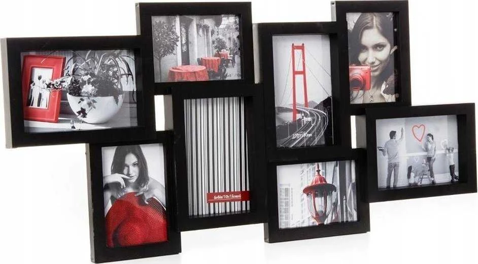 Nuotraukų rėmelis Atmosphera Frame Rėmas 8 nuotraukoms - nuotraukų galerija, spalva juoda