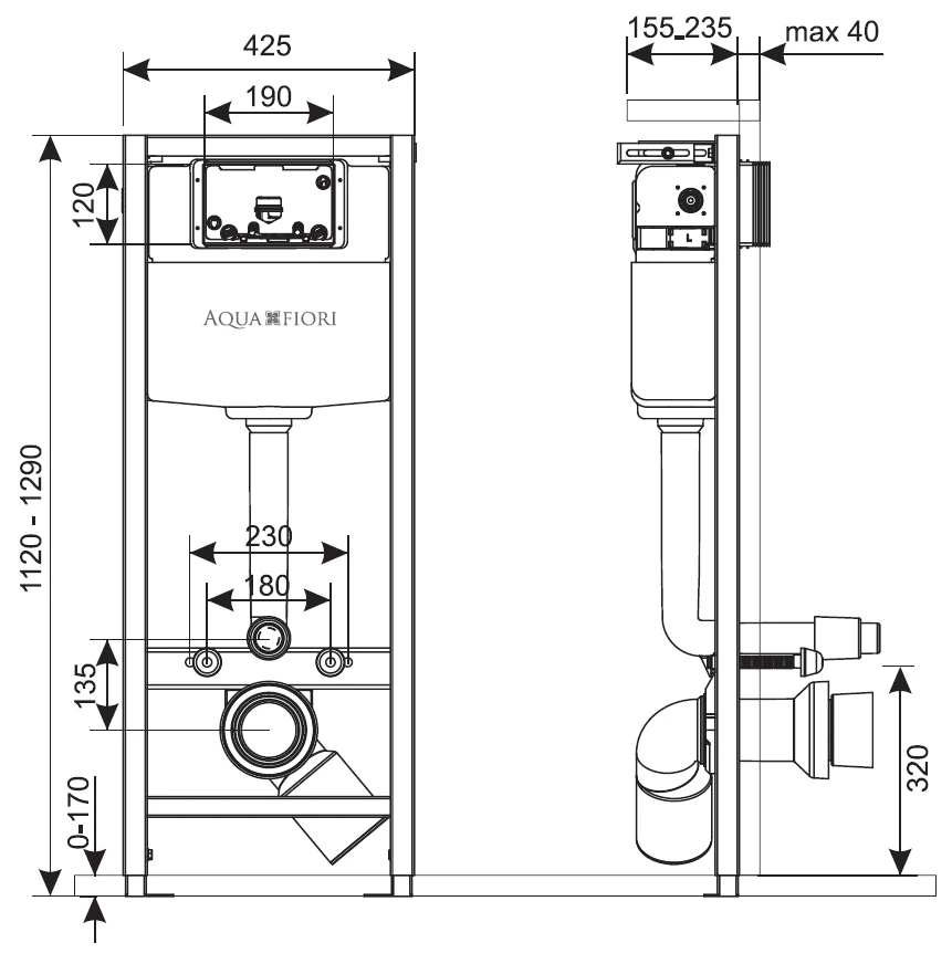 „Rėmelis KK-Pol Aquafiori Standard for Hanging Bowl“ (ZSP / M425 / 0 / K)